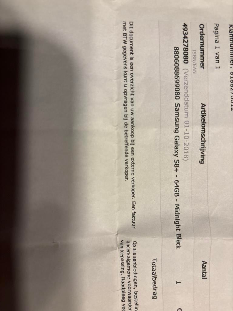 Samsung Galaxy S8+ 64GB Midnight Black, Gebruikt, Zwart, Ophalen of Verzenden, 64 GB