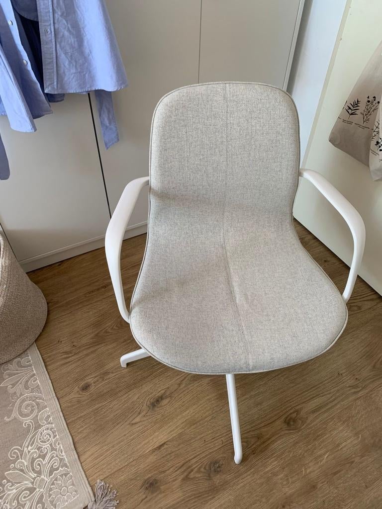 Bureaustoel LÅNGFJÄLL - met armleuningen, Gunnared beige/wit, Ophalen, Nieuw, Beige, Bureaustoel