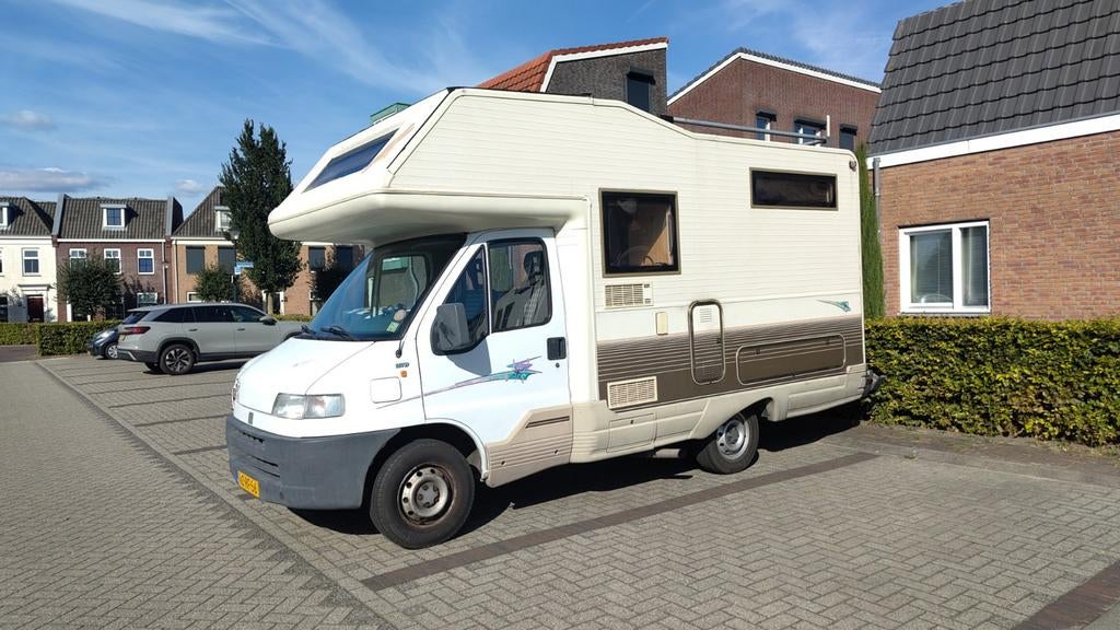 Fiat Ducato Camper 1.9TDI Meridien - Compact en Compleet, Caravans en Kamperen, Campers, Alkoof, Fiat, Fietsendrager, Diesel