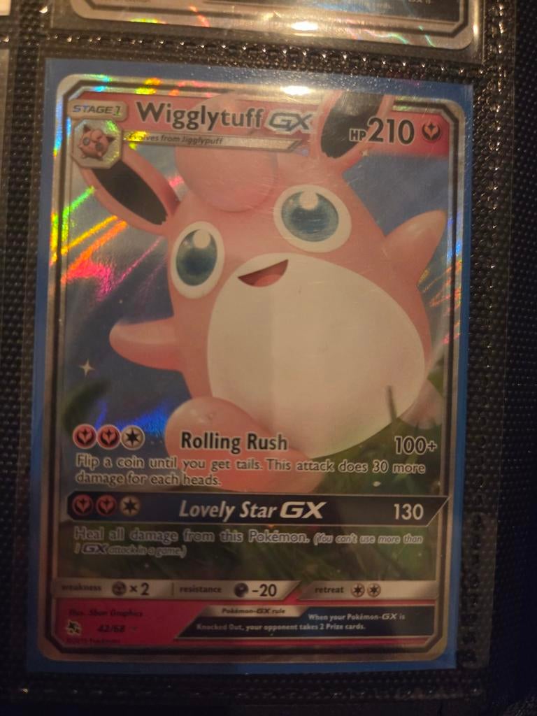 Pokémon kaart Wigglytuff GX, Hobby en Vrije tijd, Verzamelkaartspellen | Pokémon, Ophalen of Verzenden