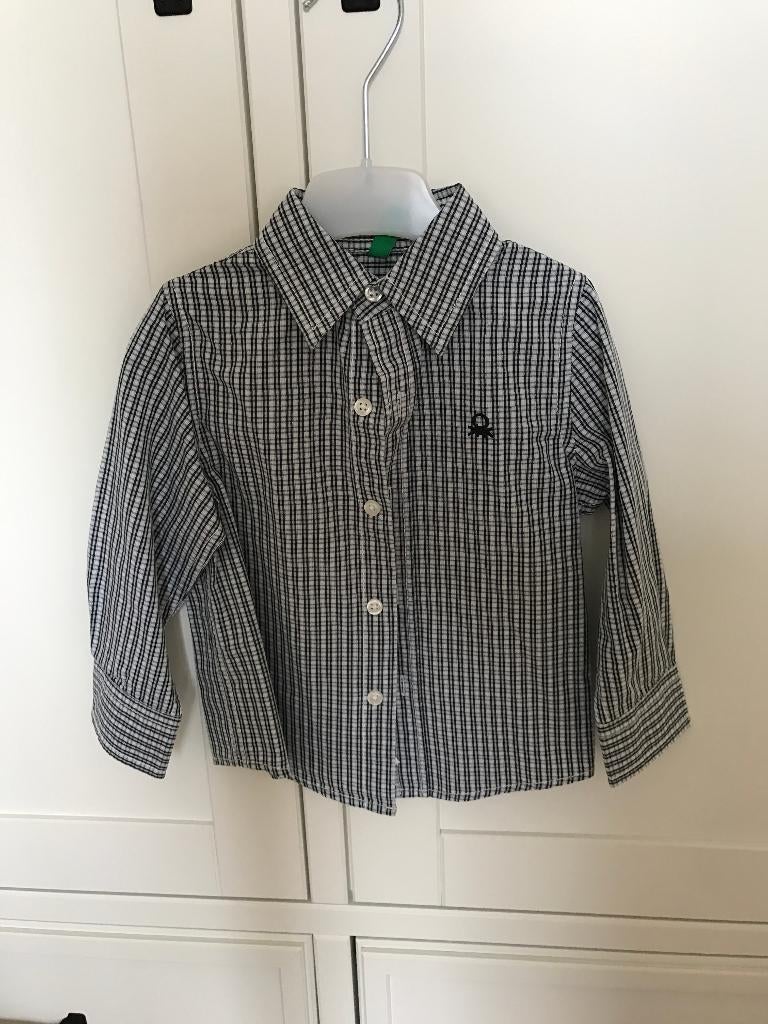 Blouse Benetton maat 80, Ophalen, Zo goed als nieuw, Overhemdje of Bloesje, Benetton