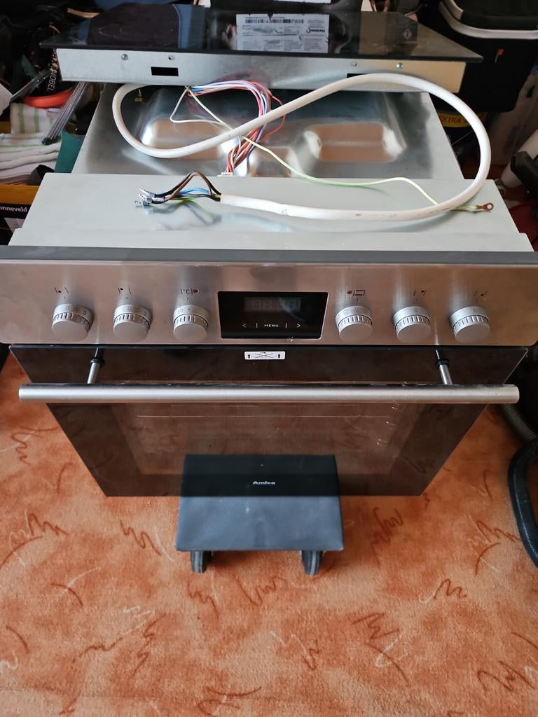 Amica inbouw oven met Schott Ceran kookplaat, Ophalen, Gebruikt, 45 tot 60 cm