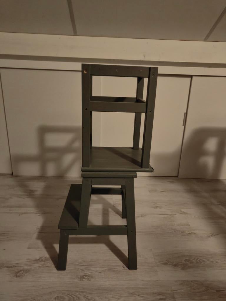 Houten leertoren / Montessori keukenhulpje opstapje., Ophalen, Gebruikt, Overige typen