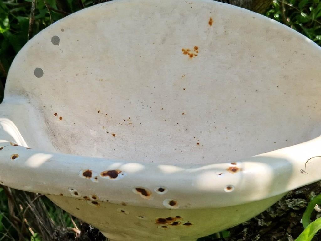 prachtige Franse gietijzeren wasbak (brocante), Ophalen of Verzenden, Gebruikt, Overige typen