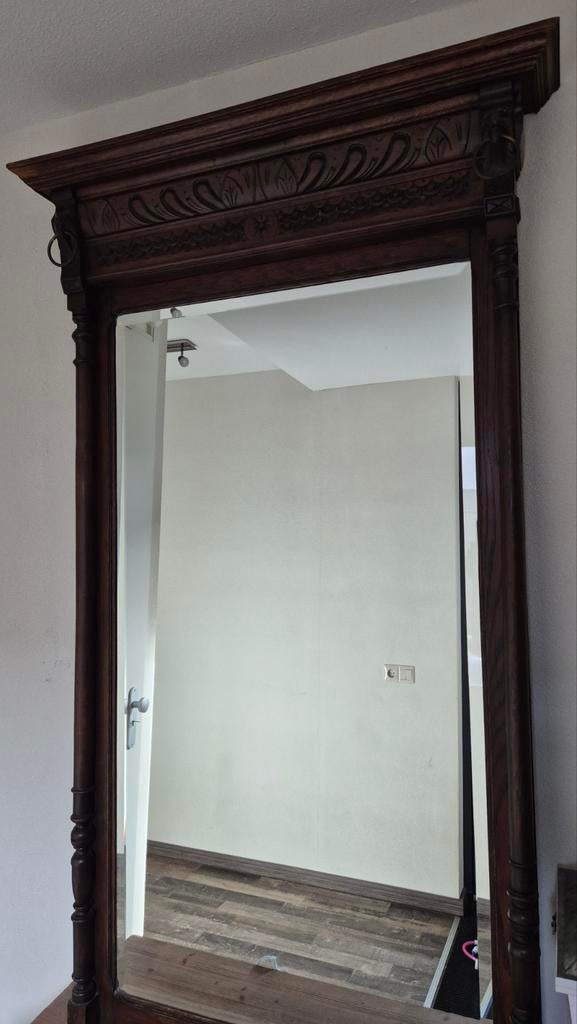 Grote antieke spiegel, Ophalen, Rechthoekig