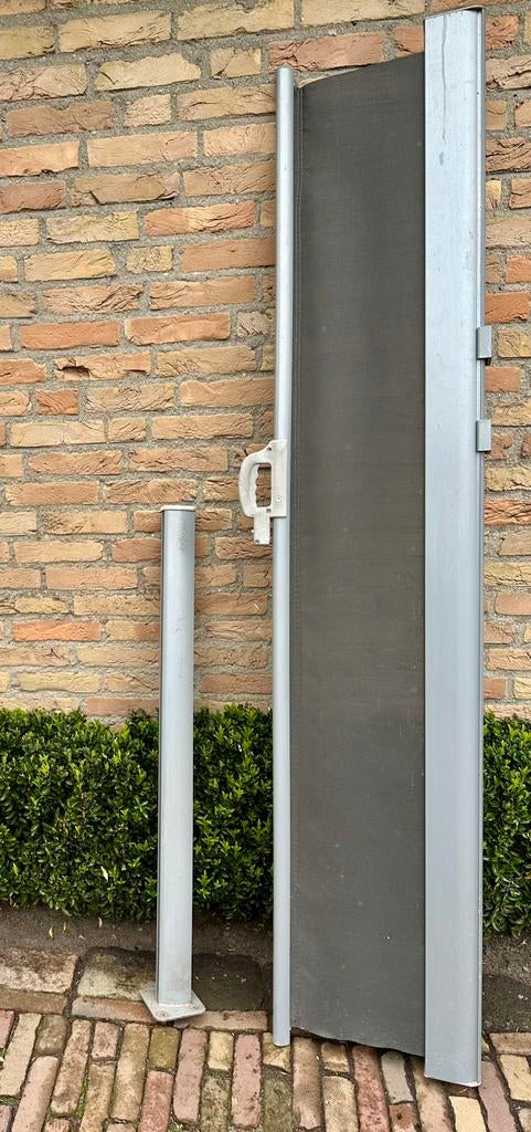 Terrasscherm, uittrekbaar., Tuin en Terras, Ophalen, Gebruikt, Aluminium, 200 cm of meer