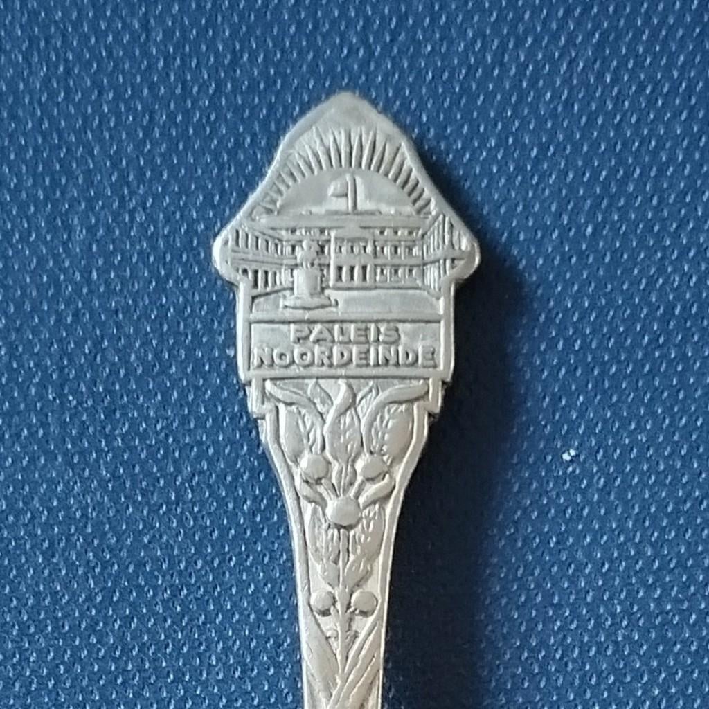 verzilverd lepeltje Paleis Noordeinde, Den Haag, Antiek en Kunst, Ophalen of Verzenden