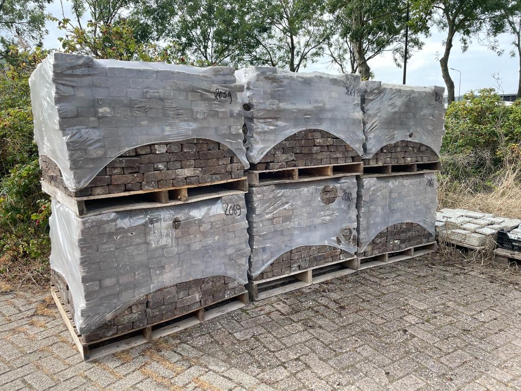 6000 gesmoorde antieke steen 19x5x18cm., Ophalen, Gebruikt, Bakstenen