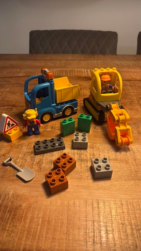 Duplo 10812 rupsband graafmachine, Ophalen of Verzenden, Zo goed als nieuw, Duplo