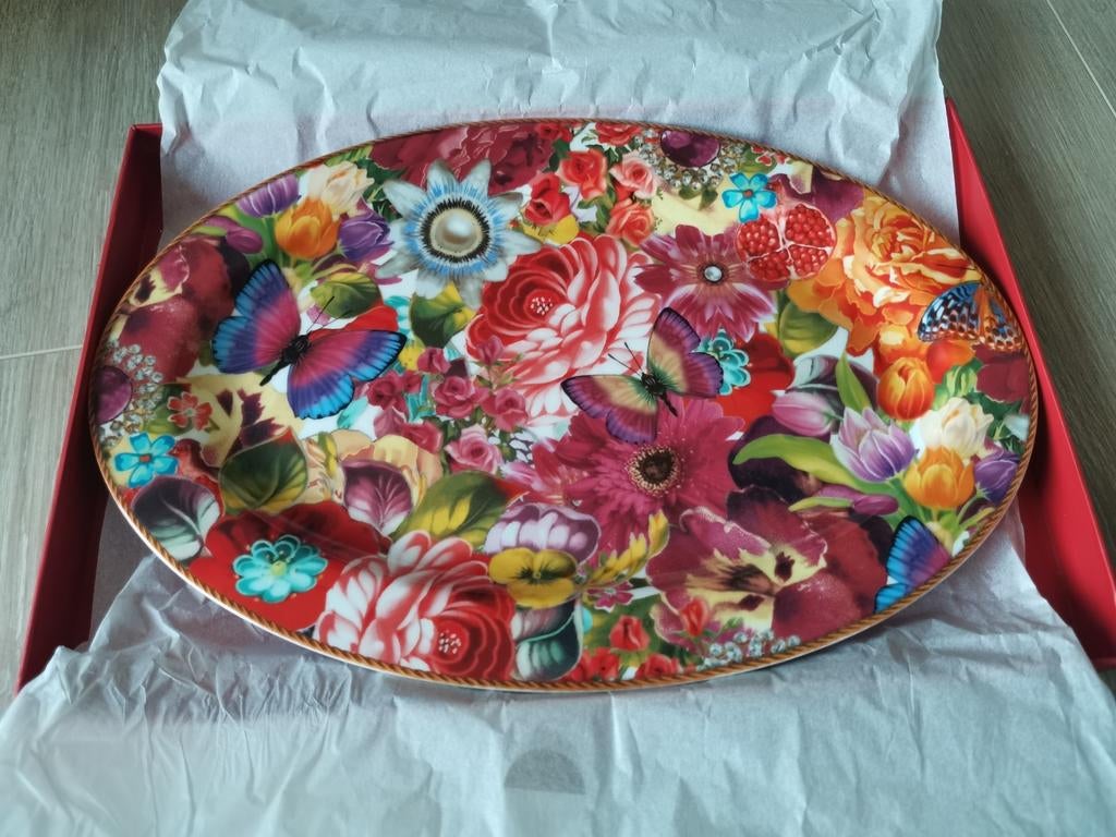 NIEUW Melli Mello Eliza Koekjesbord Taartbord Bord 36x24,5cm, Huis en Inrichting, Keuken | Servies, Ophalen, Nieuw, Bord(en), Overige stijlen