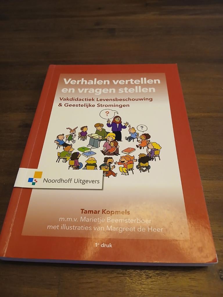 Pabo studieboek Verhalen vertellen en vragen stellen, Zo goed als nieuw, Gamma, Tamar Kopmels, HBO