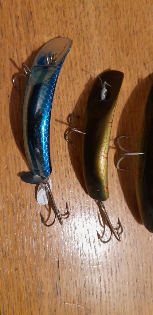 Oude Shakespeare Flatfich Plugjes - Old Skool, Watersport en Boten, Hengelsport | Roofvissen, Ophalen of Verzenden, Gebruikt, Overige typen