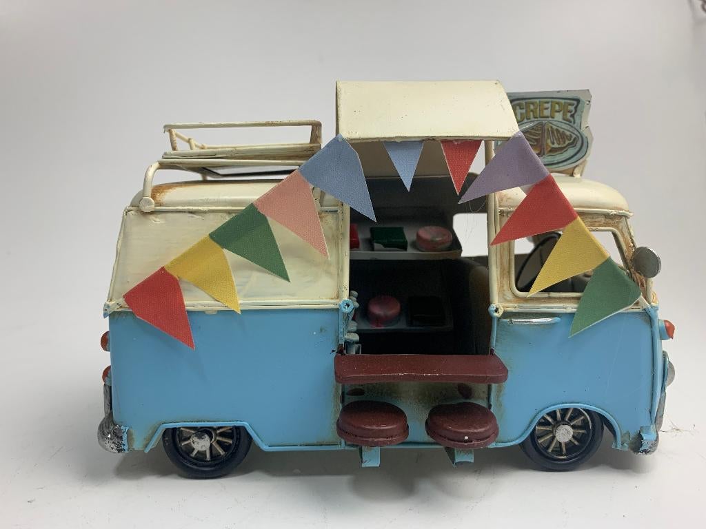 Retro Foodtruck Blauw crepe, Ophalen of Verzenden, Nieuw