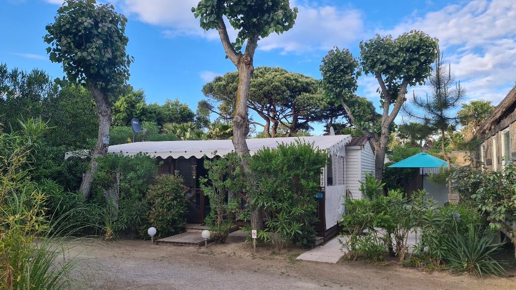 Te huur Chalet aan zee op camping in Ramatuelle, Vakantie, 5 personen, Airconditioning, Provence en Côte d'Azur, Eigenaar