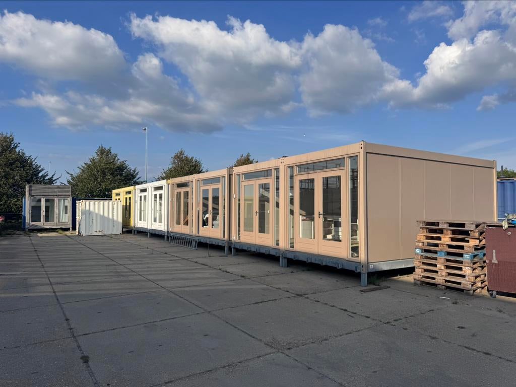 Woonunits te koop/ te huur type K1000 Fort, Doe-het-zelf en Verbouw, Bouwketen en Schaftketen, Ophalen, Zo goed als nieuw