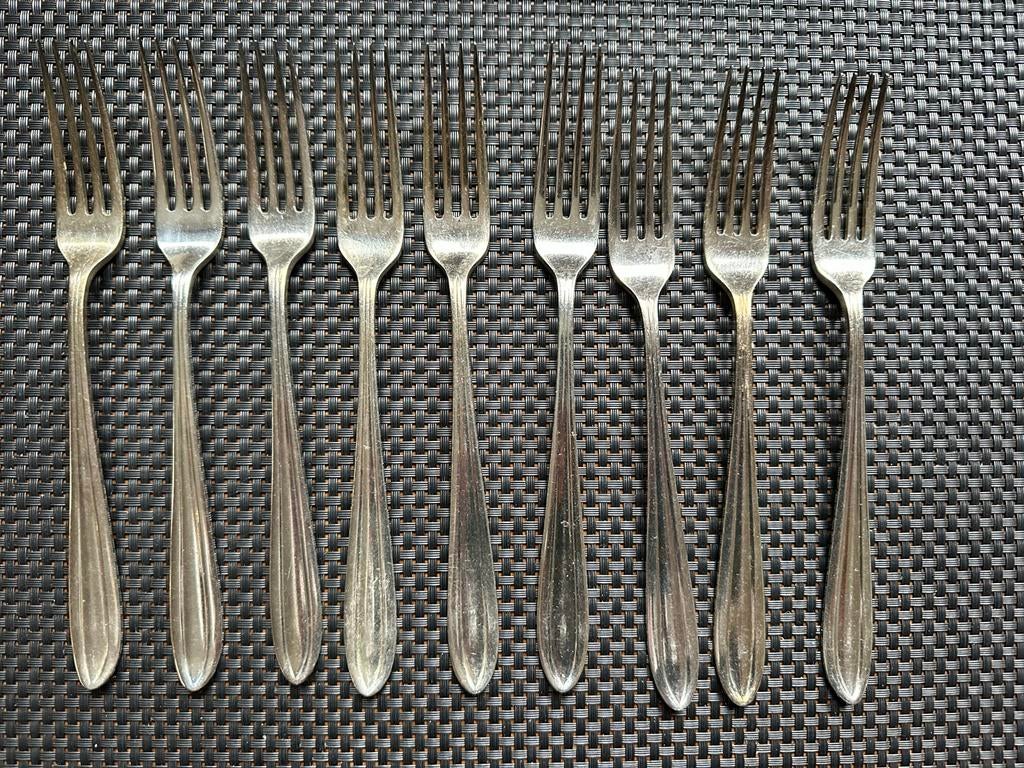 Verzilverde Cassette met Bestekdelen, Antiek en Kunst, Ophalen