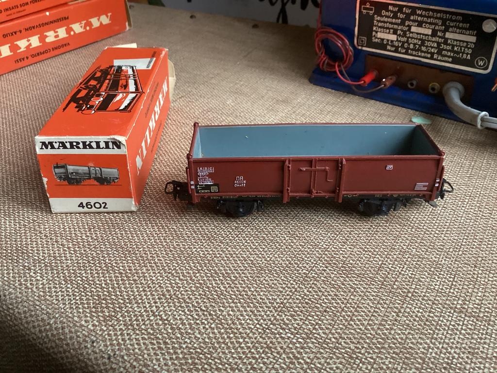 Marklin 4602 DB hoge boord/stortwagen met reliëf opdruk ovp, Ophalen of Verzenden, Märklin