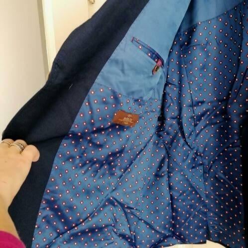 Digel donker blauw colbert als nieuw! mt 60-62 nr 36238, Kleding | Heren, Kostuums en Colberts, Blauw, ., Digel, Overige maten