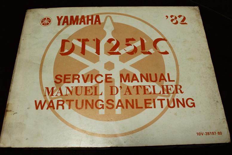 Yamaha DT125 LC 1982 motorcycle service manual DT 125, Ophalen of Verzenden, Yamaha
