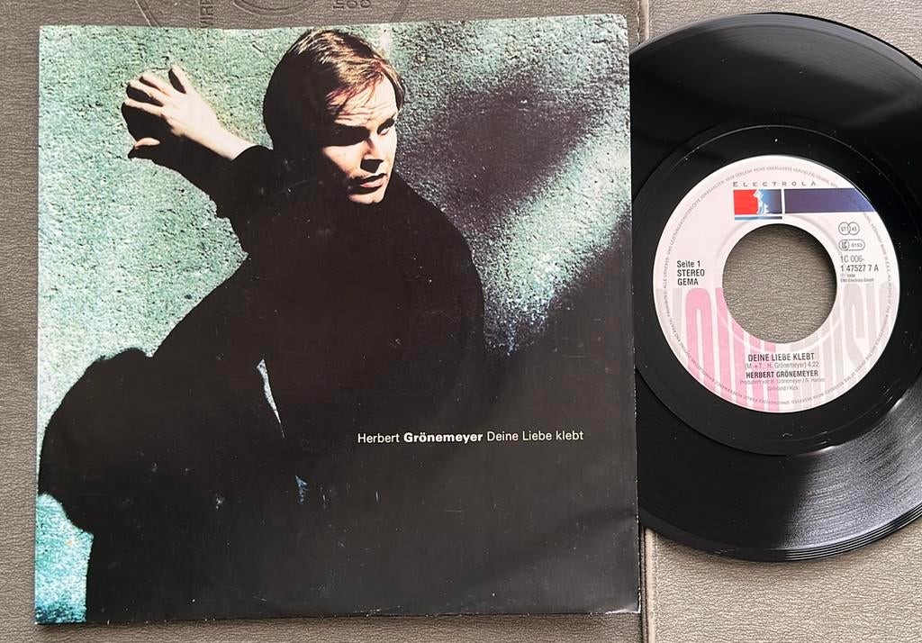 Herbert Grönemeyer - Deine Liebe klebt 7” DE 1990, Gebruikt, 7 inch, Single, Ophalen of Verzenden