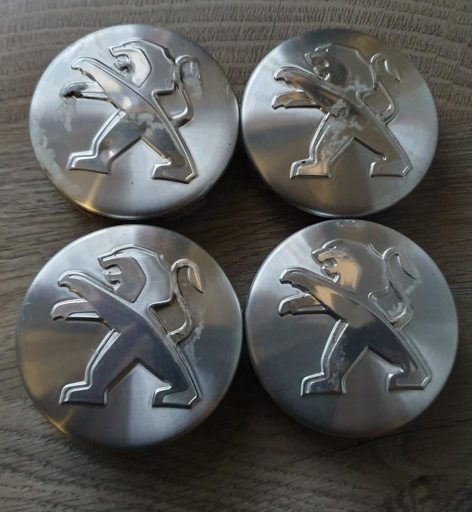 ORIGINELE PEUGEOT NAAFDOPPEN 60MM, Ophalen, Gebruikt