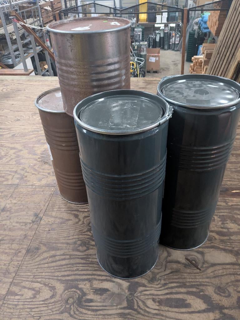 Metalen vaten, Tuin en Terras, 75 tot 150 liter, Ophalen, Gebruikt, Metaal