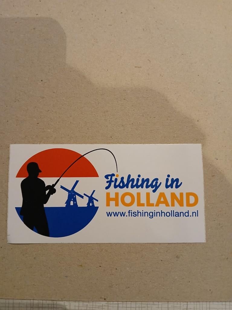Sticker Fishing in Holland, Ophalen of Verzenden