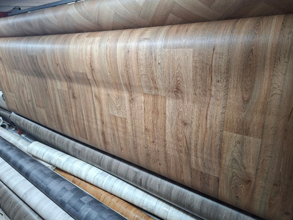 Plank vinyl vloer Rotterdam! Outlet prijzen OP=OP!!, Ophalen, 75 m² of meer, Nieuw, Grijs