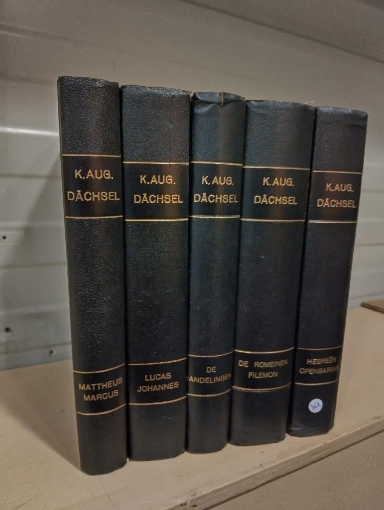 Nr. 362  K. Aug. Dächsel, Bijbelverklaring N.T.  5 delen, Ophalen of Verzenden, Zo goed als nieuw, Dächsel, K. Aug., Christendom | Protestants