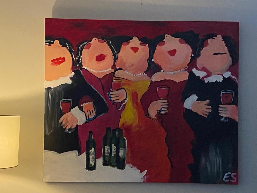 Schilderij in stijl van Gerdine Duijsens, Antiek en Kunst, Ophalen