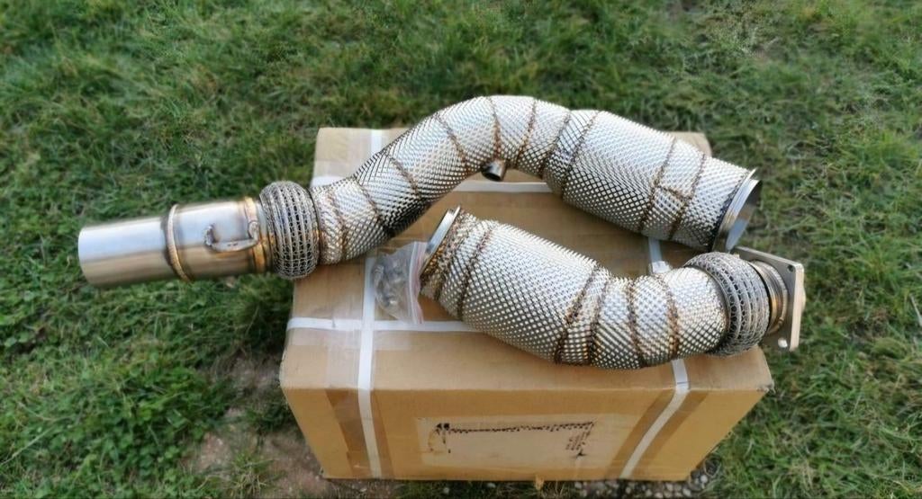 Uitlaat rvs downpipe sport kats BMW M4 F82 F83 S55 ZIE ADV, Ophalen of Verzenden, PERFORMANCE-EXHAUST.NL, INFO@PERFORMANCE-EXHAUST.NL