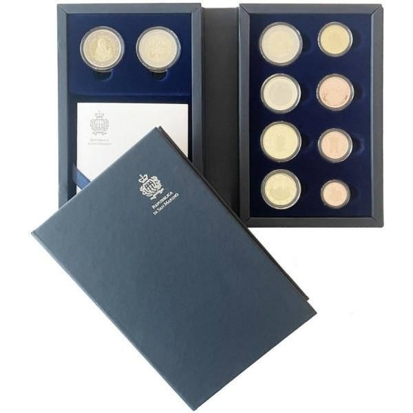 PROOF set San Marino 2025 - 1 cent t/m 2 euro + 2x 2 euro CC, Postzegels en Munten, Munten | Europa | Euromunten, Verzenden, San Marino