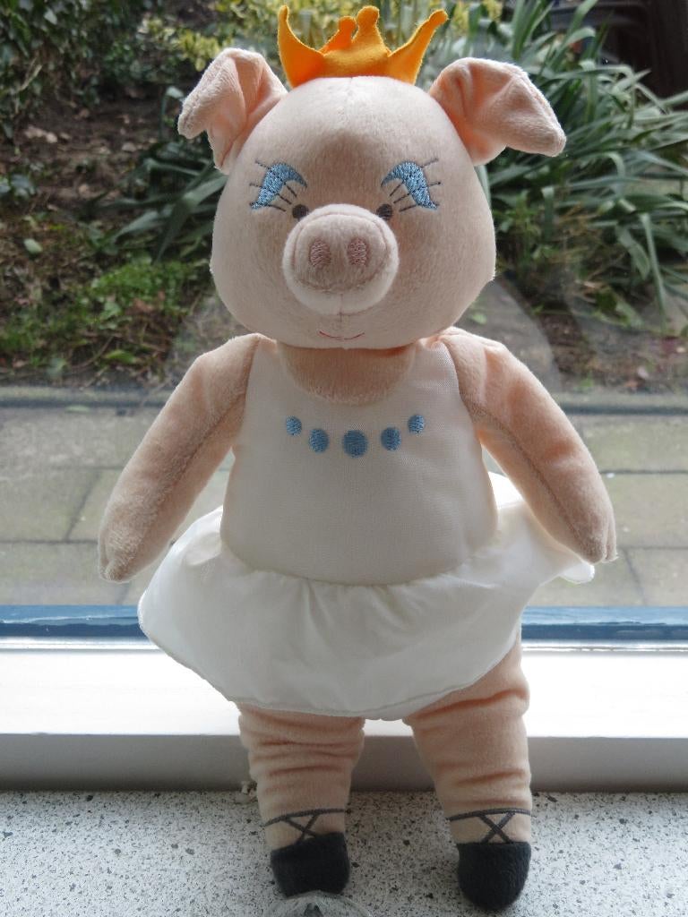 Varken van IKEA Cirkus ballerina met geel kroontje, Kinderen en Baby's, Speelgoed | Knuffels en Pluche, Ophalen of Verzenden, Zo goed als nieuw