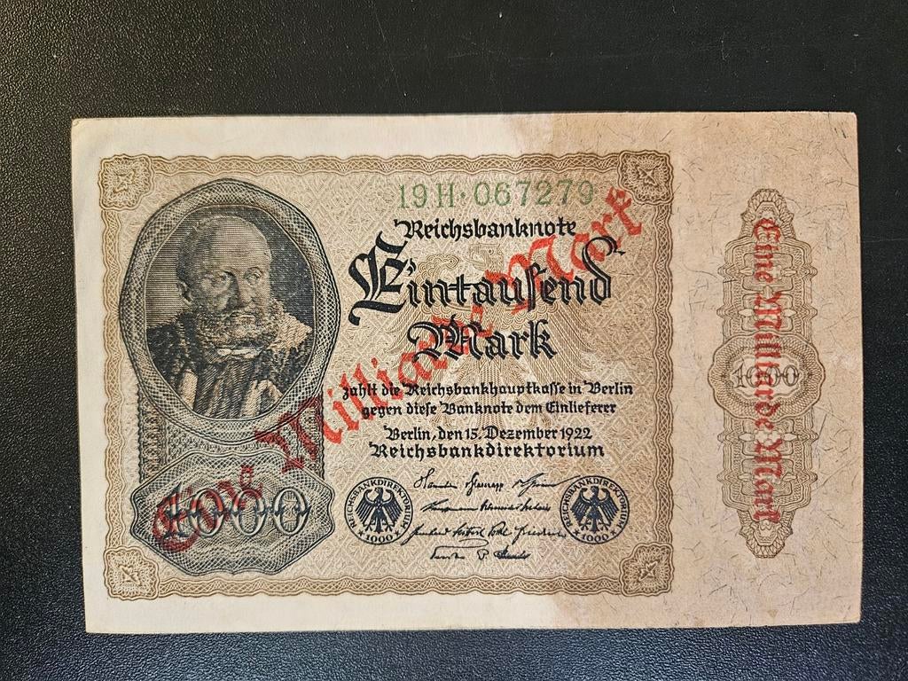 Duitsland pick 113a 1923 (old-date 1922)     2, Postzegels en Munten, Bankbiljetten | Europa | Niet-Eurobiljetten, Ophalen of Verzenden