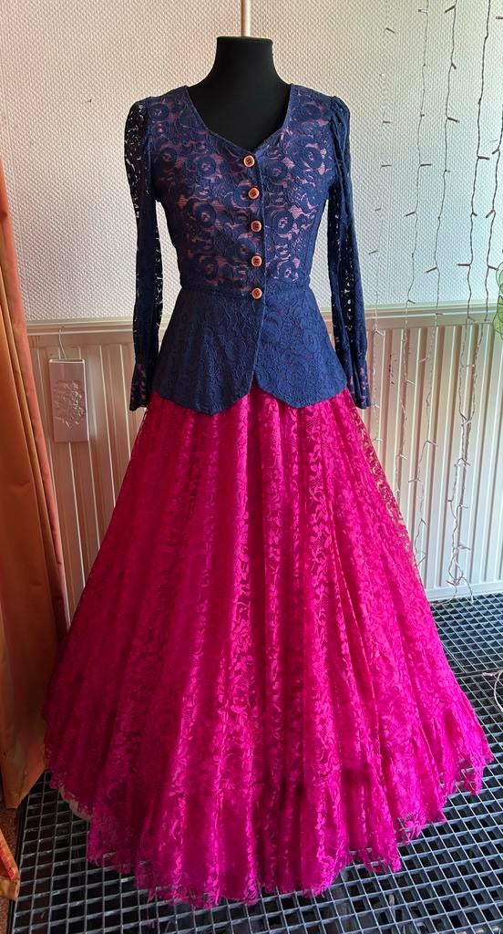 Mooie handgemaakte Victoriaanse outfit Maat 36, Ophalen of Verzenden, Gedragen, Maat 36 (S), Carnaval