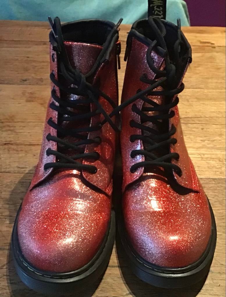 Dr. Martens Glitter Laarzen Maat 36, Lage of Enkellaarzen, Ophalen of Verzenden, Roze, Dr. Martens