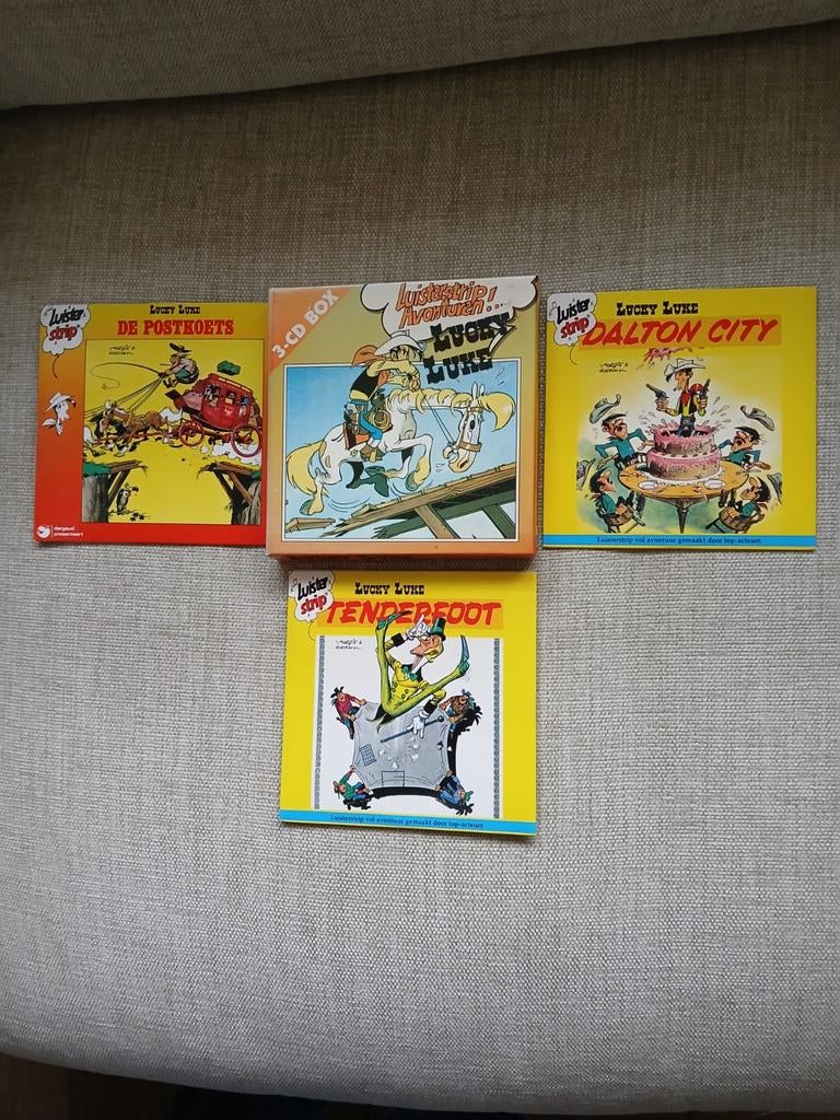 Lucky Luke 3 - CD Box.Luisteravonturen.1992., Cd's en Dvd's, Dvd's | Tekenfilms en Animatie, Ophalen of Verzenden