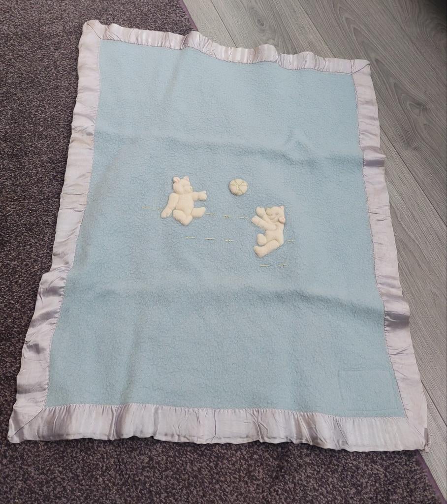 Vintage babydeken, Ophalen of Verzenden, Gebruikt, 70 tot 85 cm, Deken