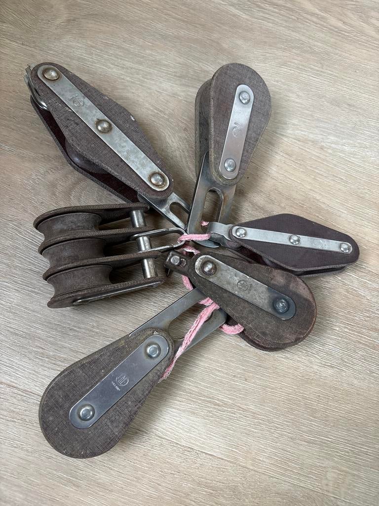 Katrollen in prima staat - blok - blokken, Ophalen of Verzenden, Zo goed als nieuw, Minder dan 15 m²