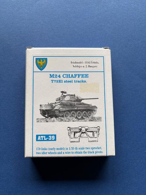 Friul	ATL-39	M24 Chaffee T72E1 steeltracks	1/35, Overige merken, Tank, Verzenden, 1:32 tot 1:50