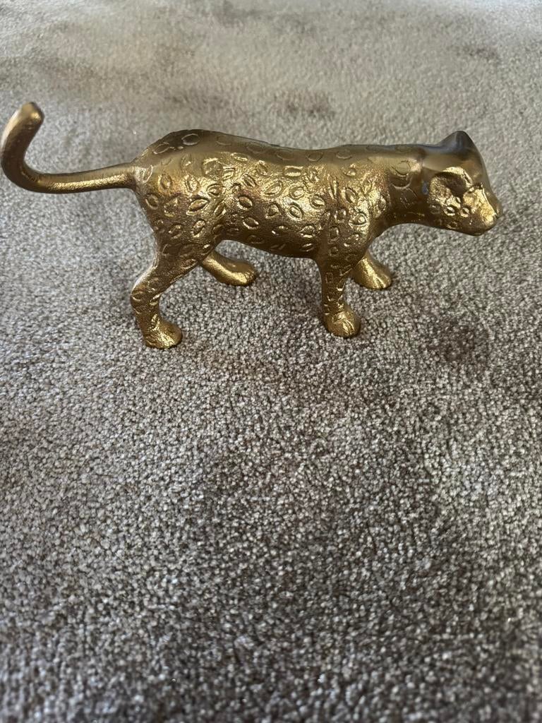 Goud kleurige panter / luipaard, Ophalen of Verzenden, Zo goed als nieuw