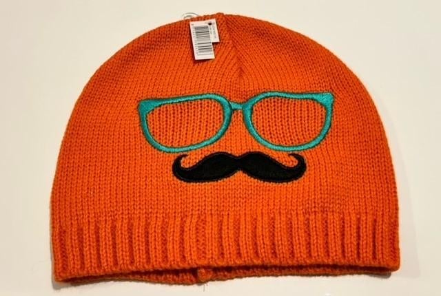 Oranje muts met bril en snor, Ophalen of Verzenden, Nieuw, Muts