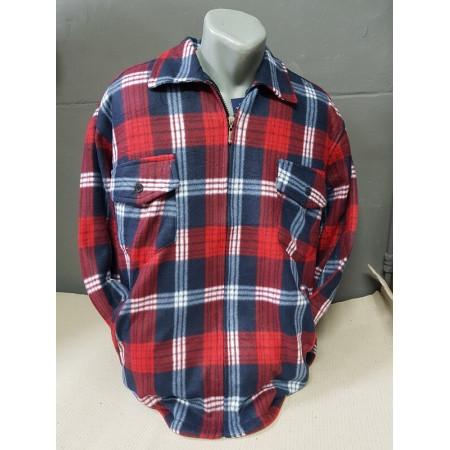 Gevoerd Houthakkers vest rood/blauw/wit, Kleding | Heren, Ophalen of Verzenden, Nieuw, Overige maten, Rood