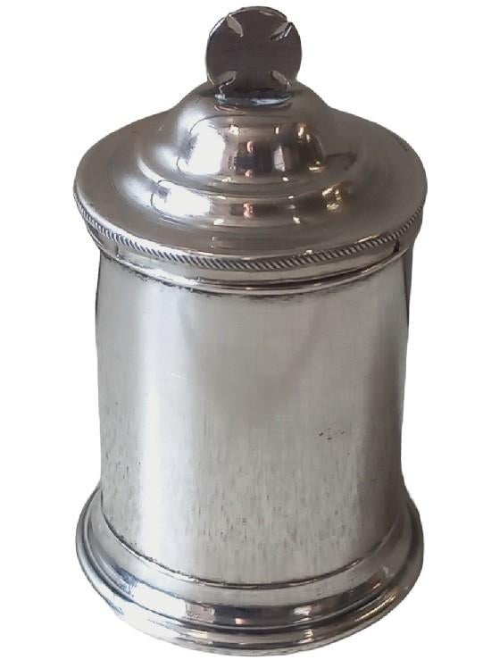 zilveren zalvingspotje (zeldzaam!), Antiek en Kunst, Ophalen of Verzenden, Zilver