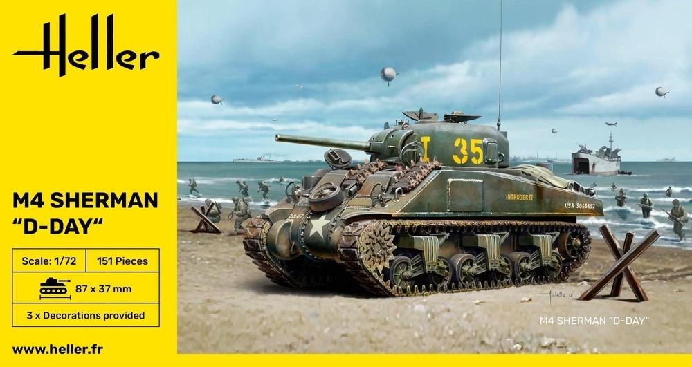 ROWASP | Heller 1/72 M4 Sherman D-Day, Heller, Nieuw, Ophalen of Verzenden, Postbus 3029, 6802 DE  ARNHEM