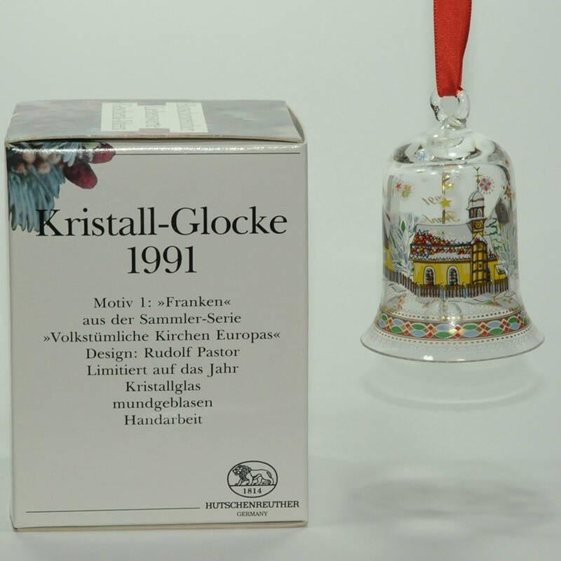 Hutschenreuther klokjes kristal 1991-1999 €25 p/st, Ophalen of Verzenden, Zo goed als nieuw