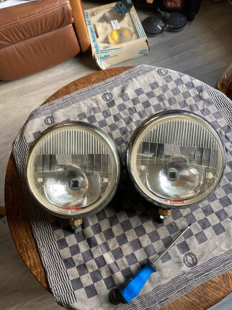 Oldtimer Cibie verstralers type BI Oscar diameter 22 cm, Auto-onderdelen, Verlichting, Ophalen of Verzenden, Gebruikt