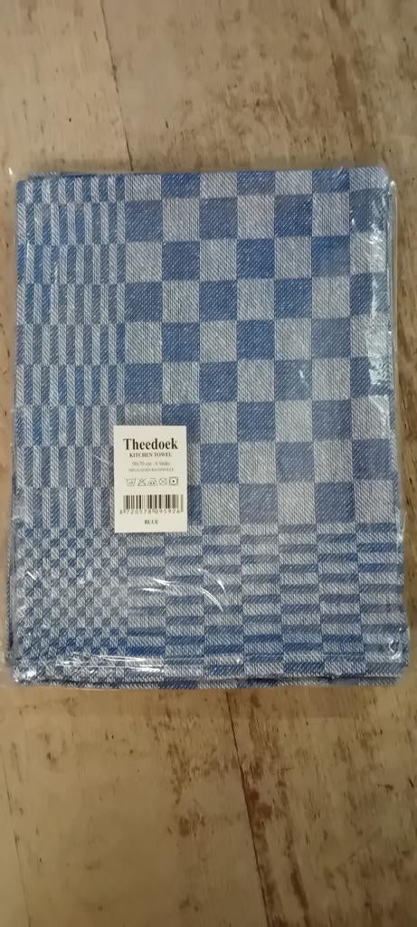 Theedoeken 6 stuks - NIEUW, Blauw, Nieuw, Nvt, Nvt