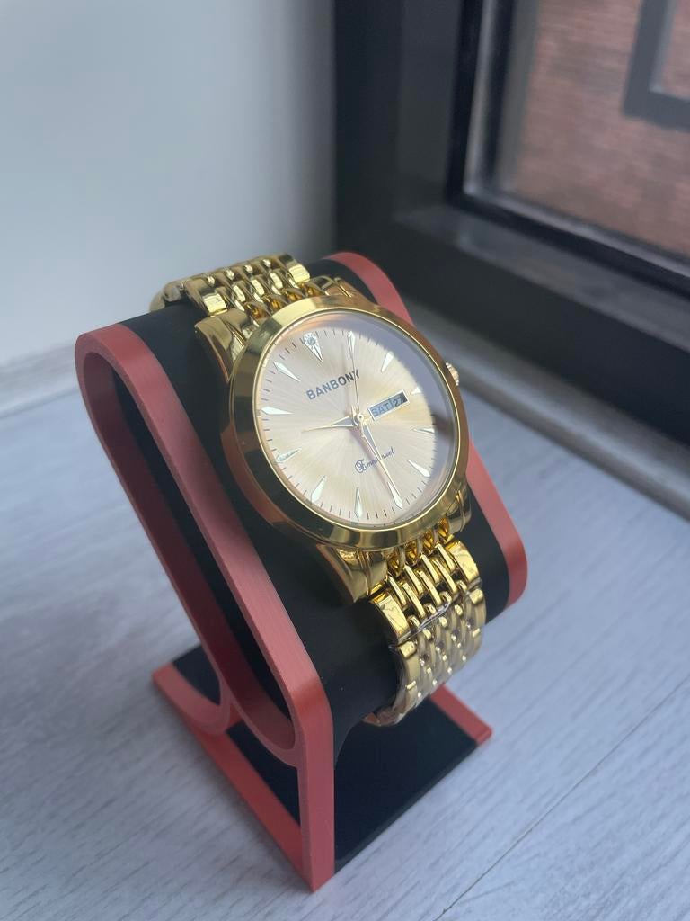 Luxe matching horloges (Goud), Sieraden, Tassen en Uiterlijk, Horloges | Heren, Overige merken, Verzenden, Polshorloge, Nieuw