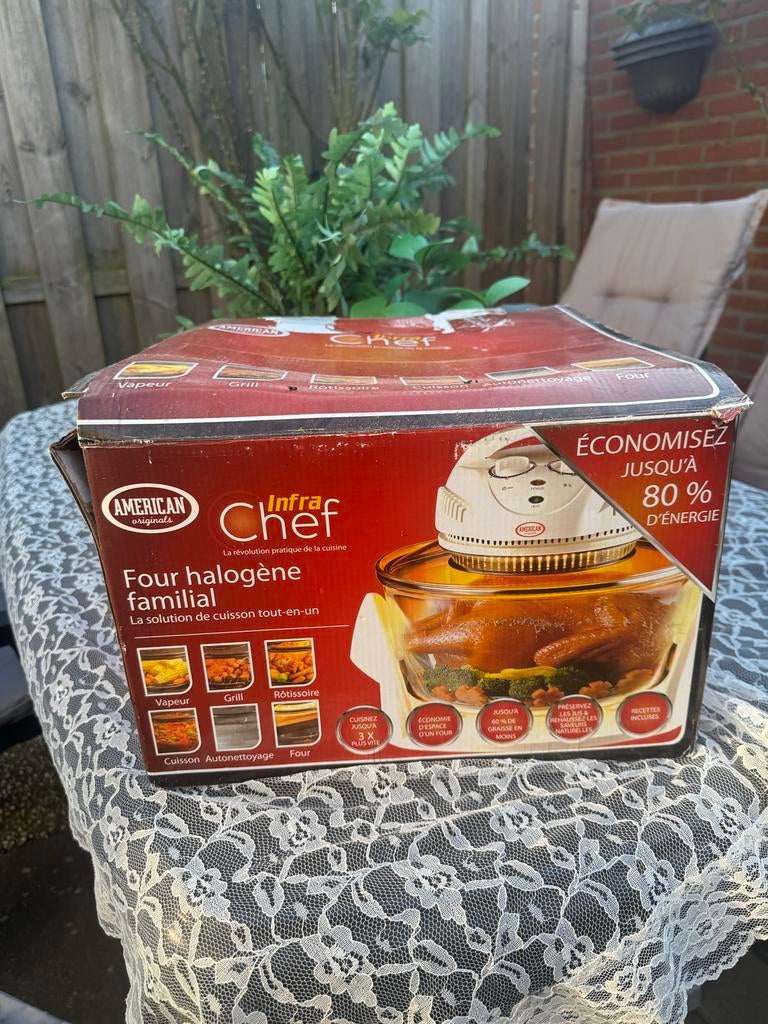 Infrachef grill nieuw/ oven, Witgoed en Apparatuur, Ovens, Minder dan 45 cm, Gebruikt, Hete lucht, Vrijstaand